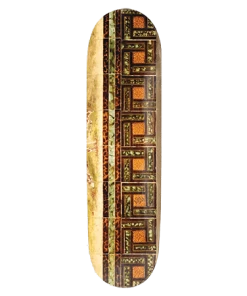 Skateboarding PASS~PORT - TILE SERIES. TORTOISE SKATEBOARD DECK. 8.125"