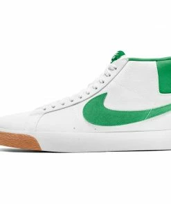 NIKE SB - ZOOM BLAZER MID MENS SHOES: WHITE/LUCKY GREEN-WHITE