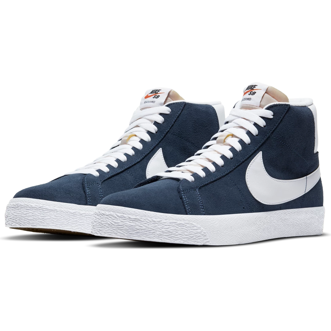 NIKE SB - ZOOM BLAZER MID MENS SHOES. NAVY/WHITE-BLACK 2 NIKE SB - ZOOM BLAZER MID MENS SHOES. NAVY/WHITE-BLACK