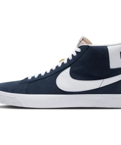 NIKE SB - ZOOM BLAZER MID MENS SHOES. NAVY/WHITE-BLACK 20 NIKE SB - ZOOM BLAZER MID MENS SHOES. NAVY/WHITE-BLACK