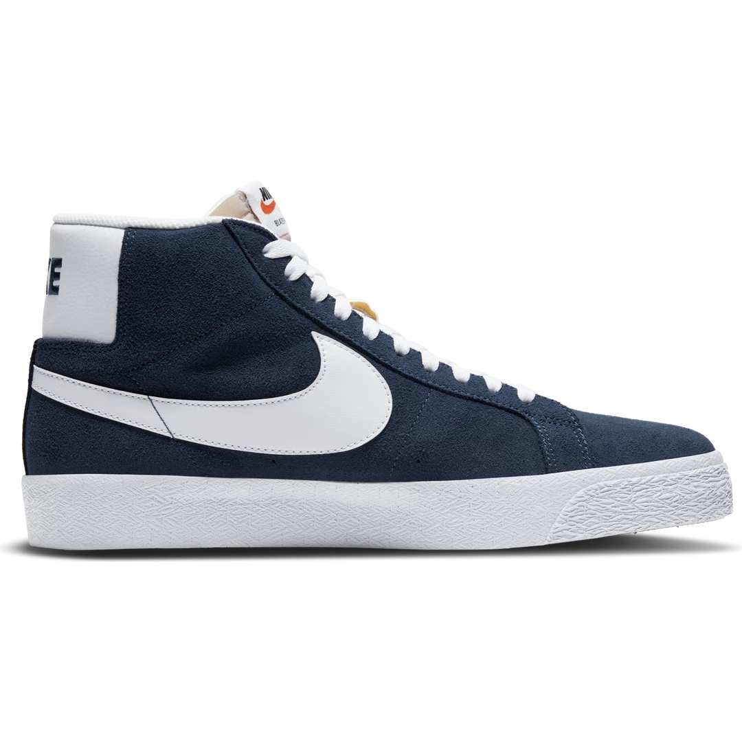 NIKE SB - ZOOM BLAZER MID MENS SHOES. NAVY/WHITE-BLACK 8 NIKE SB - ZOOM BLAZER MID MENS SHOES. NAVY/WHITE-BLACK