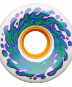 SLIME BALLS - OG SLIME WHITE/ORANGE SKATEBOARD WHEELS. 60MM X 78A