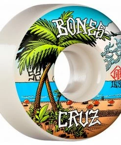 BONES - STREET TECH FORMULA V2 LOCKS SKATE WHEELS. CRUZ BUENA VIDA. 52MM X 103A Skateboarding