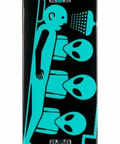 ALIEN WORKSHOP - ABDUCTION COMPLETE SKATEBOARD BLACK/TEAL: 7.75"