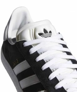 Trucks ADIDAS - GAZELLE ADV SHOES: BLACK/WHITE/GOLD 4 Trucks ADIDAS - GAZELLE ADV SHOES: BLACK/WHITE/GOLD
