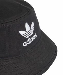 Trucks ADIDAS - ADICOLOR TREFOIL BUCKET HAT BLACK/WHITE