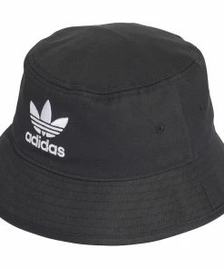 Trucks ADIDAS - ADICOLOR TREFOIL BUCKET HAT BLACK/WHITE