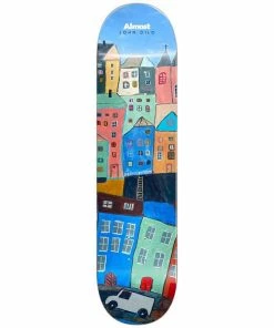 Skateboarding ALMOST - JOHN DILO PLACES RIGHT SKATEBOARD DECK 8.375"