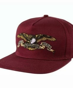 ANTI HERO - EAGLE ADJUSTABLE SNAPBACK CAP DARK RED