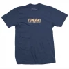 Trucks BAKER - RIBBON SHORT SLEEVE TEE. NAVY/GOLD