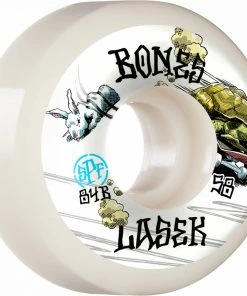 BONES - SKATE PARK FORMULA P5 SIDECUT SKATE WHEELS. LASEK / TORTOISE & HARE. 58MM X 84B