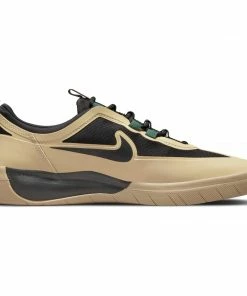 NIKE SB - NYJAH FREE 2.0 MENS SHOES: RATTAN/BLACK-NOBLE GREEN-SAFETY ORANGE