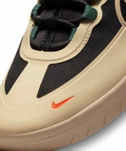 NIKE SB - NYJAH FREE 2.0 MENS SHOES: RATTAN/BLACK-NOBLE GREEN-SAFETY ORANGE