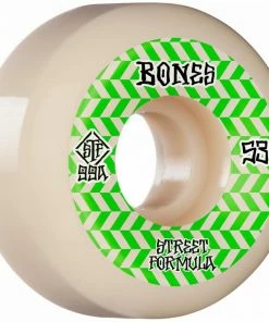 Skateboarding BONES - STF V5 SIDECUT PATTERNS. STREET TECH FORMULA WHEELS. 99A
