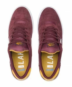 LAKAI - CAMBRIDGE MENS SUEDE SHOES BURGUNDY Trucks