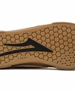 LAKAI - CAMBRIDGE MENS SHOES: WHITE/BLACK SUEDE