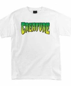 CREATURE - LOGO SHORT SLEEVE TEE. WHITE Trucks