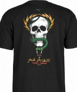 POWELL PERALTA - McGILL SKULL & SNAKE S/S TEE: BLACK Trucks