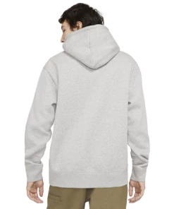 NIKE SB - ICON PULLOVER SKATE HOODIE: DARK GREY HEATHER/BLACK Trucks