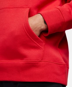 NIKE SB - ICON PULLOVER SKATE HOODIE. UNIVERSITY RED/WHITE Hoodies