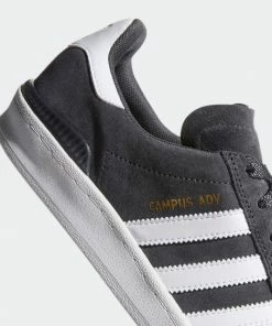 ADIDAS - CAMPUS ADVANTAGE SHOES. GREY/WHITE/GOLD Trucks