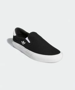 ADIDAS - COURT RALLYE SLIP ON SHOES BLACK/BLACK/WHITE Trucks
