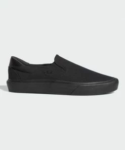 ADIDAS - COURT RALLYE SLIP ON SHOES. BLACK/BLACK/BLACK Trucks