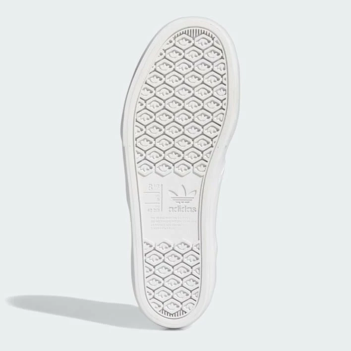 ADIDAS - COURT RALLYE SLIP ON SHOES. WHITE/WHITE 7 ADIDAS - COURT RALLYE SLIP ON SHOES. WHITE/WHITE