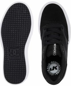 DC - YOUTH JOSH KALIS VULC SHOE: BLACK/BLACK/WHITE Trucks