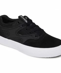 DC - YOUTH JOSH KALIS VULC SHOE: BLACK/BLACK/WHITE Trucks