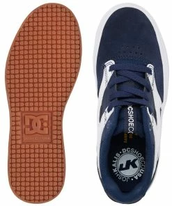 DC - YOUTH JOSH KALIS VULC SHOE: NAVY/WHITE Trucks