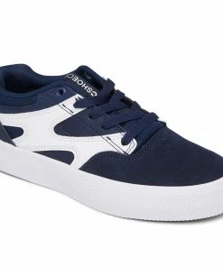 DC - YOUTH JOSH KALIS VULC SHOE: NAVY/WHITE Trucks
