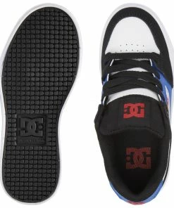 DC - YOUTH PURE SHOE: WHITE/BLACK/ROYAL
