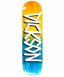 DEATHWISH - JON DICKSON ORANGE/NAVY GANG NAME SKATEBOARD DECK. 8.25" Skateboarding