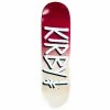 DEATHWISH - TAYLOR KIRBY BURGUNDY/WHITE GANG NAME SKATEBOARD DECK. 8.5" Skateboarding