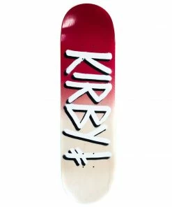 DEATHWISH - TAYLOR KIRBY BURGUNDY/WHITE GANG NAME SKATEBOARD DECK. 8.5" Skateboarding