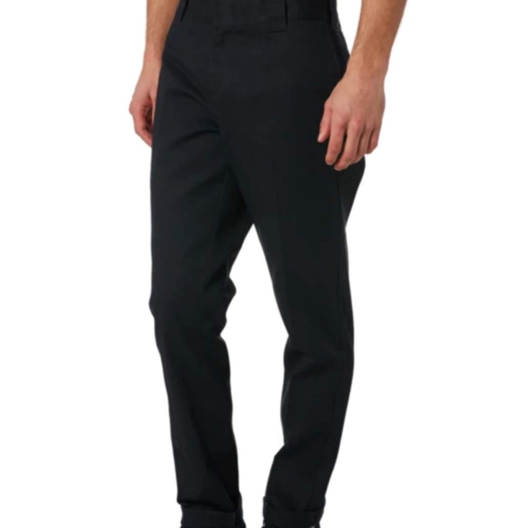 DICKIES - 872 SLIM TAPERED FIT MENS PANT: BLACK 1 DICKIES - 872 SLIM TAPERED FIT MENS PANT: BLACK