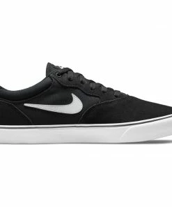 Trucks NIKE SB - CHRON 2 MENS SKATE SHOE: BLACK/WHITE-BLACK/BLACK SOLE