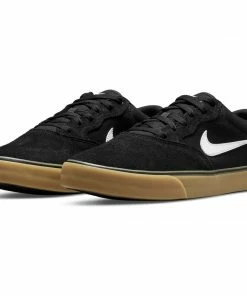 Trucks NIKE SB - CHRON 2 MENS SKATE SHOE: BLACK/WHITE-BLACK/GUM SOLE