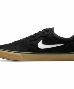 Trucks NIKE SB - CHRON 2 MENS SKATE SHOE: BLACK/WHITE-BLACK/GUM SOLE