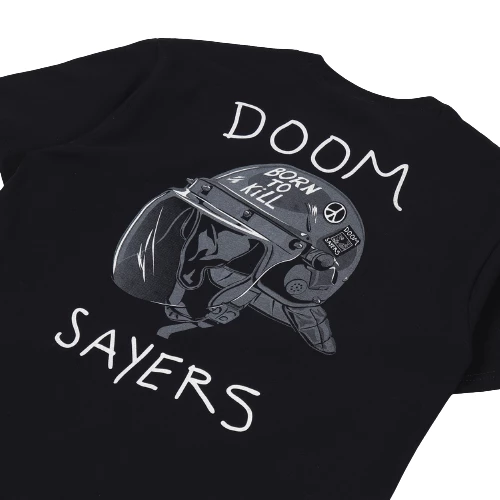 Trucks DOOM SAYERS CLUB - RIOT HELMET SHORT SLEEVE TEE: BLACK
