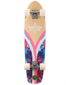 DUSTERS - FLASHBACK CHECKER TIEDYE CRUISER SKATEBOARD 31.125" Cruisers, Longboards And Surf Skates
