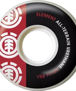 ELEMENT - SECTION ALL TERRAIN SKATEBOARD WHEELS: 52mm X 99a Skateboarding