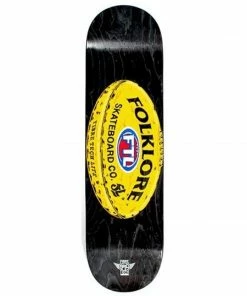 Skateboarding FOLKLORE - FIBRE TECH LITE DECK. FOOTY - WOODSTAIN YELLOW