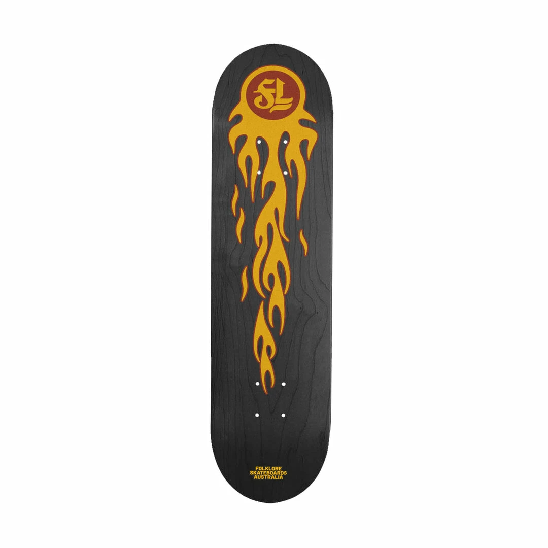 FOLKLORE - WARM PRESS FIREBALL SKATE DECK: 8" 4 FOLKLORE - WARM PRESS FIREBALL SKATE DECK: 8"