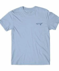 GIRL - CRAIL TAP LOGO SHORT SLEEVE TEE: POWDER BLUE T-Shirts
