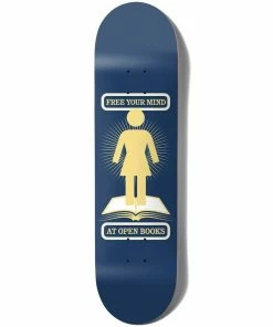 GIRL - NIELS BENNETT OPEN BOOKS WR41 SKATEBOARD DECK: 8" Skateboarding
