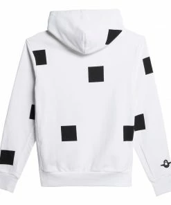 Trucks ADIDAS - H SHMOO BOX HOODIE: WHITE/BLACK