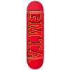 Skateboarding GMTA - COLLEGE LOGO SKATEBOARD DECK: RED 7.75"