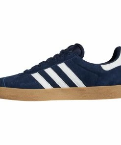 ADIDAS - GAZELLE ADV SHOES: NAVY/WHITE/GUM4